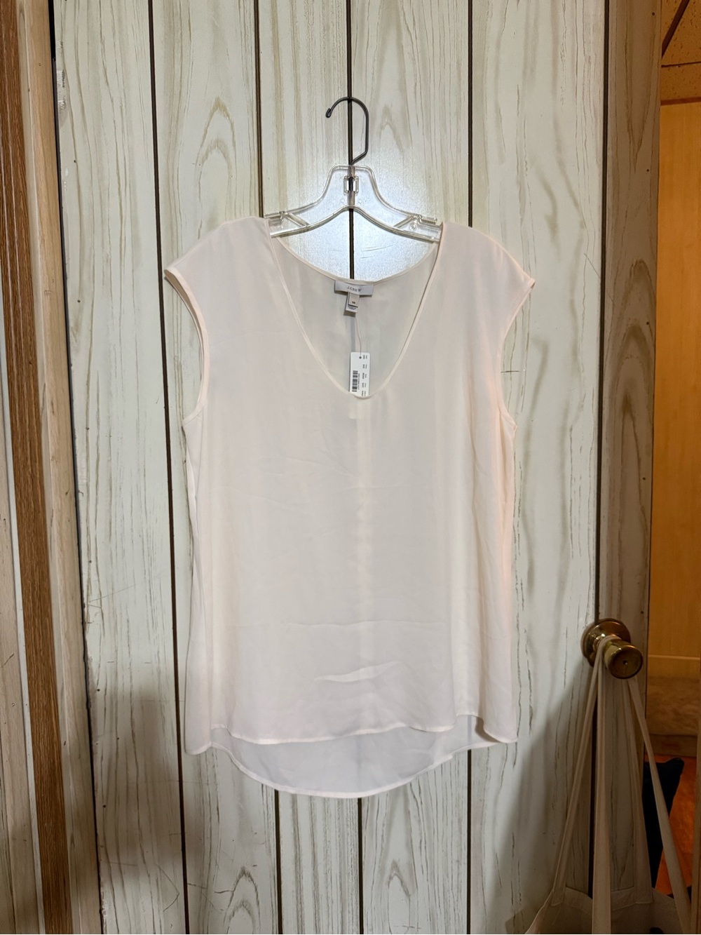 Cream J. Crew silky top size 10 - NWT